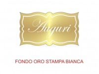 Etichette adesive auguri (mm 40x23) (cod. 2O)
